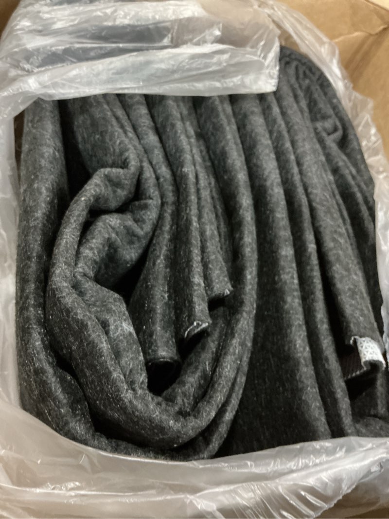 Condition photo showing New/Like New for 8x10 ft non slip rug pad, dual surface felt and rubber gripper backing, 1/4 inch thick carpet liner for hardwood floors, under area rug protective cushioned pads, keep rugs safe and in place