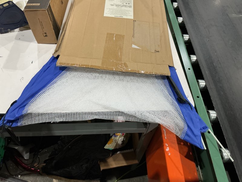 Condition photo showing As Is for amazon basics portable pop up soccer goal set 2.5 feet