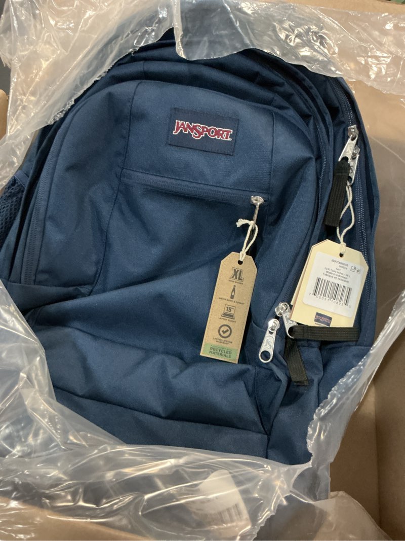 Condition photo showing Good Condition for jansport driver 8 rolling backpack - wheeled travel bag with 15-inch laptop sleeve, one size, navy