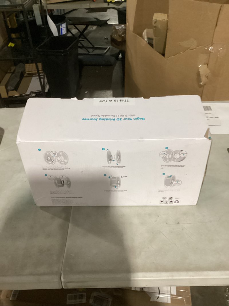 Condition photo showing As Is for SUNLU PETG Filament 1.75mm 4KG Bundle, Less Stringing and Good Layer Adhesion, 3D Printer Filament 4kg, 1kg per Spool, Pack of 4, 4 Colors. (Transparent with 3 Spools of Transparent Red/Blue/Green) 4kg Clear+clear Blue+clear Green+clear Red 4 KG