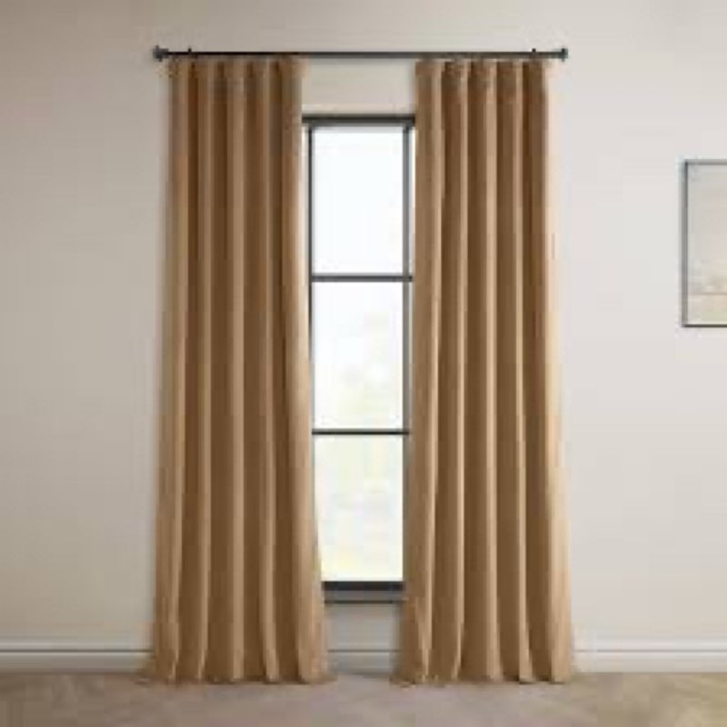 HPD Half Price Drapes Heritage Plush Velvet Curtains 84 Inches Long Room Darkening Curtains for Bedr