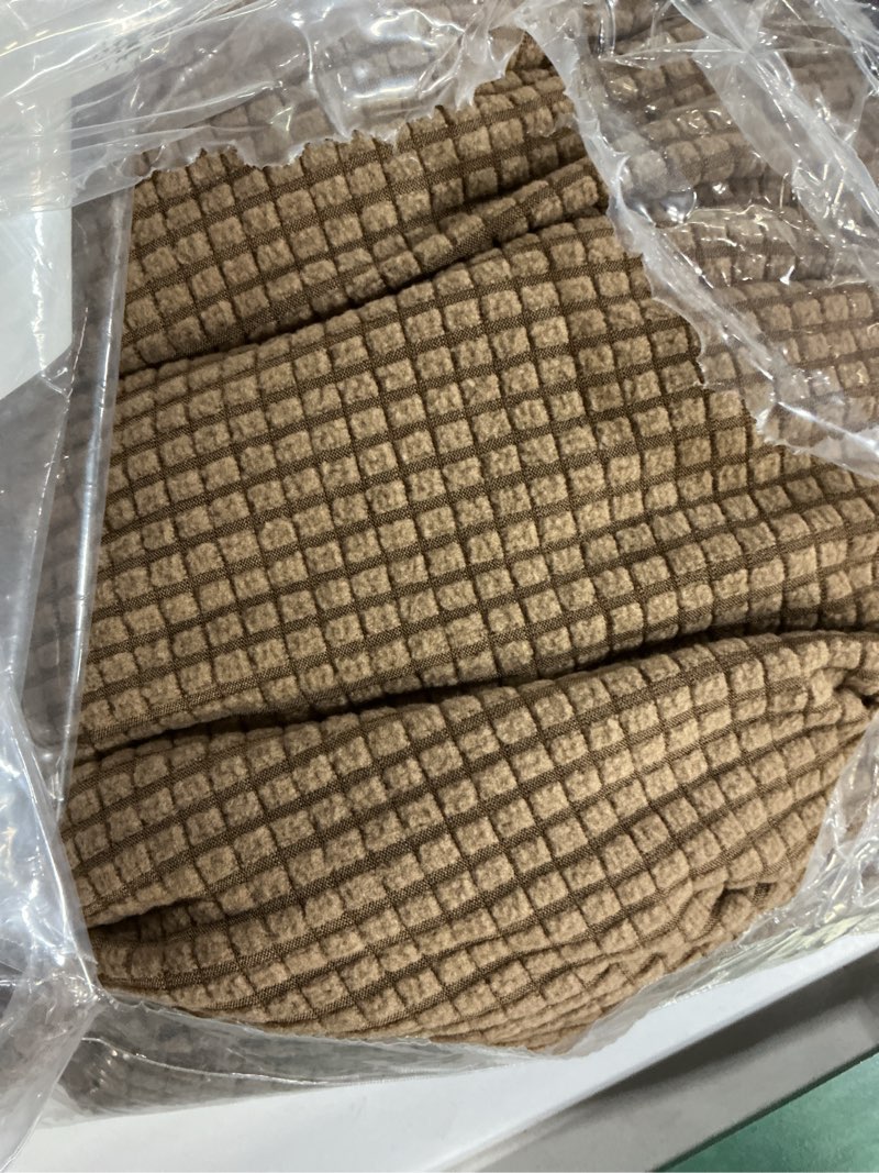 Condition photo showing Good Condition for Turquoize 2 Piece Sofa Covers for 3 Cushion Couch Sofa Slipcover Soft Couch Cover for Dogs-Washable Sofa Furniture Covers with 3 Individual Large Cushion Covers (XL Sofa, Macchiato)