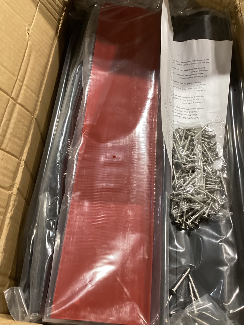 Condition photo showing New/Like New for nalwort dock bumpers 16 feet and 24 feet, full protection dock fender for straight edge and side, boat dock bumpers for edging, includes mounting screws, black gray blue brown green orange yellow black 24 feet