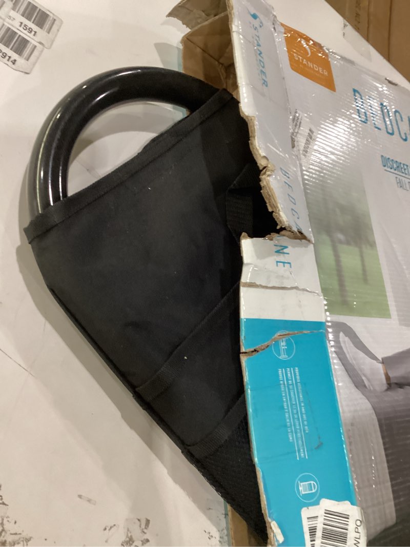 Condition photo showing Good Condition for Stander BedCane, Adult Bed Rail and Support Handle, Bedside Safety Elderly Stand Assist with Organizer Pouch, ASTM Safety Approved Bedrail