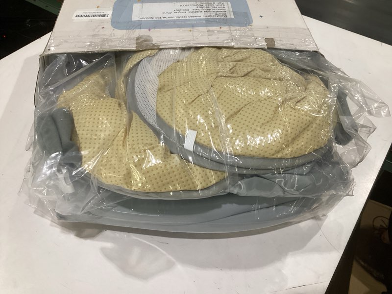 Condition photo showing Good Condition for 5-in-1 xl large baby gym & ball pit, play mat & play gym, combination baby activity gym with milestone cards for sensory exploration and motor skill development, balls are not included grey