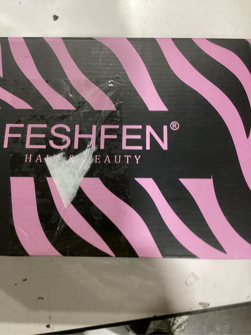 Condition photo showing New/Like New for FESHFEN Dirty Blonde Wavy Layered Wig with Curtain Bangs for Women, 22 Inch Long Synthetic Natural L