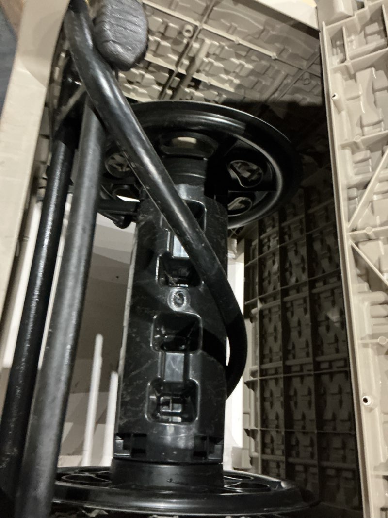 Condition photo showing As Is for suncast hose hideaway plastic 175-ft hideaway hose reel