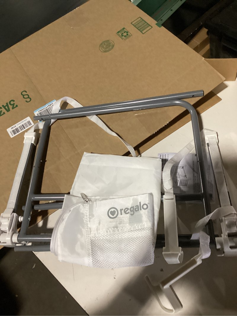 Condition photo showing Good Condition for Regalo Swing Down Crib Rail, with Reinforced Anchor Safety System 33 Inch