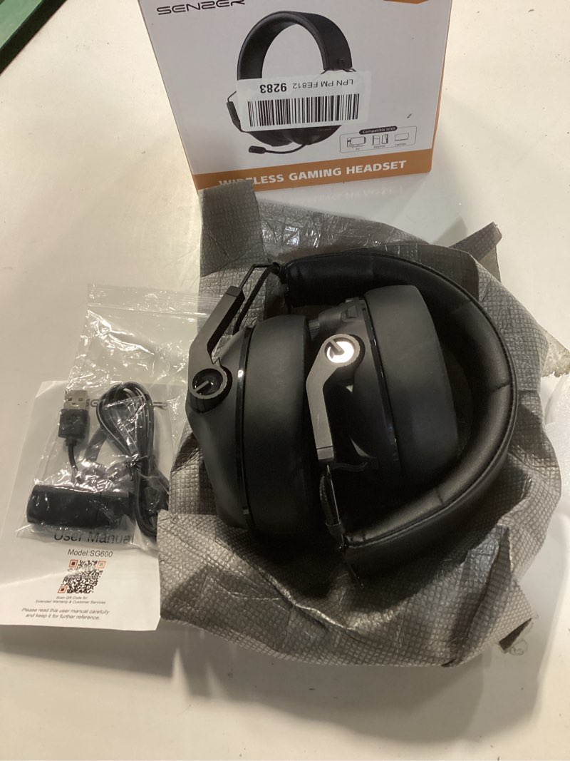 Condition photo showing Good Condition for SG600 Wireless Gaming Headset for PC, PS5, PS4, Laptop, Mac, Nintendo Switch, 2.4GHz & Bluetooth 5.3 Gaming Headphones with Noise Canceling Mic, Stereo Sound, 70+Hr Battery, 15ms Latency Black