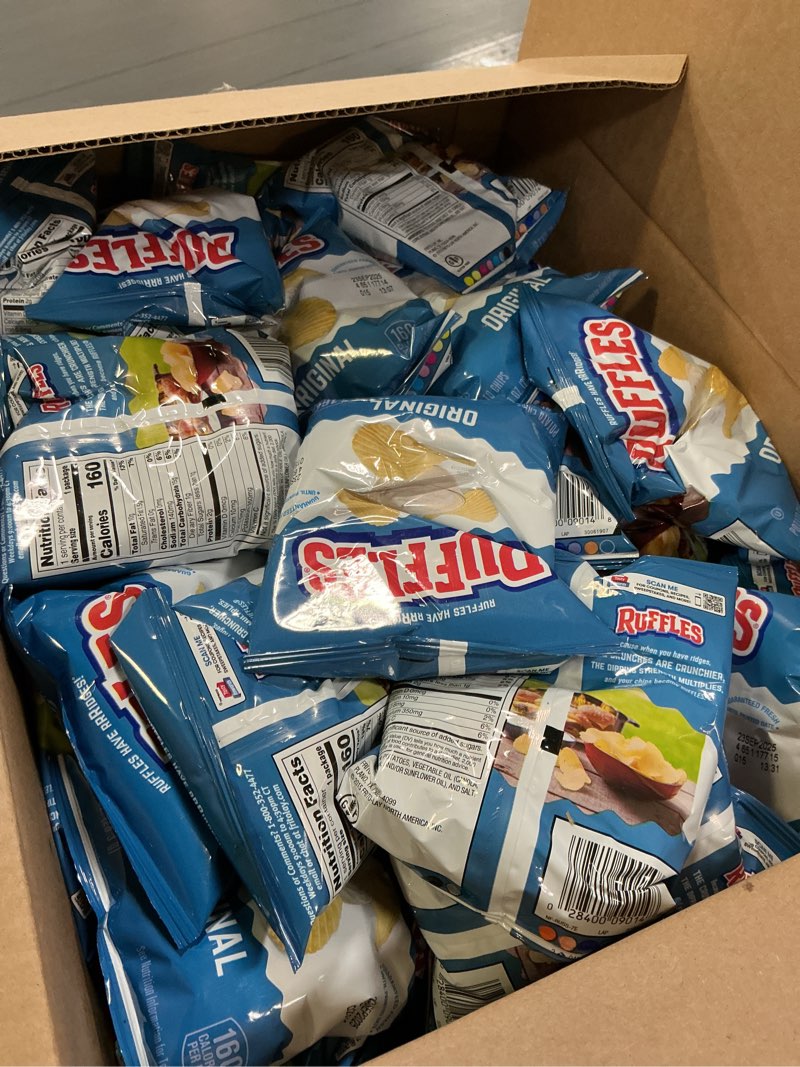 Condition photo showing Good Condition for (Used by Sep / 23 / 2025 ) Ruffles Original Potato Chips, 1 Ounce (Pack of 40)