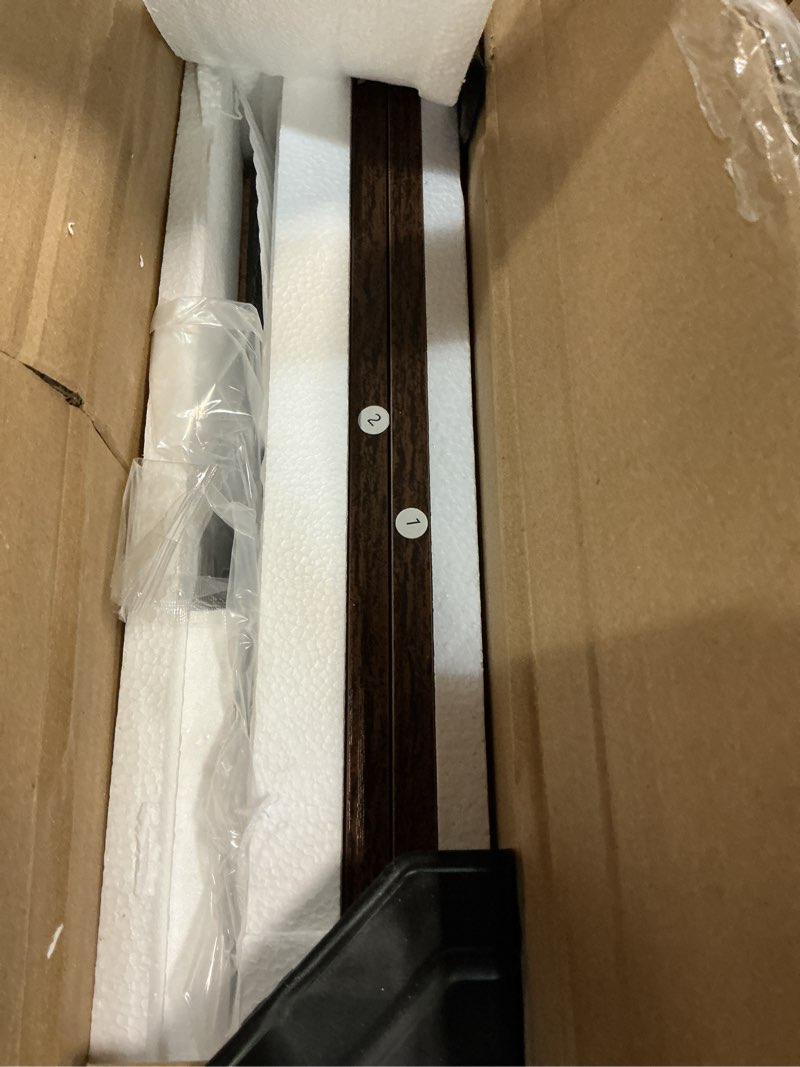 Condition photo showing Good Condition for 2-tier washer dryer countertop single with shelf and fabirc drawer,laundry topper with edge and non-slip pad for washer dryer laundry hamper counter storage organization (rustic brown, single) rustic brown twin