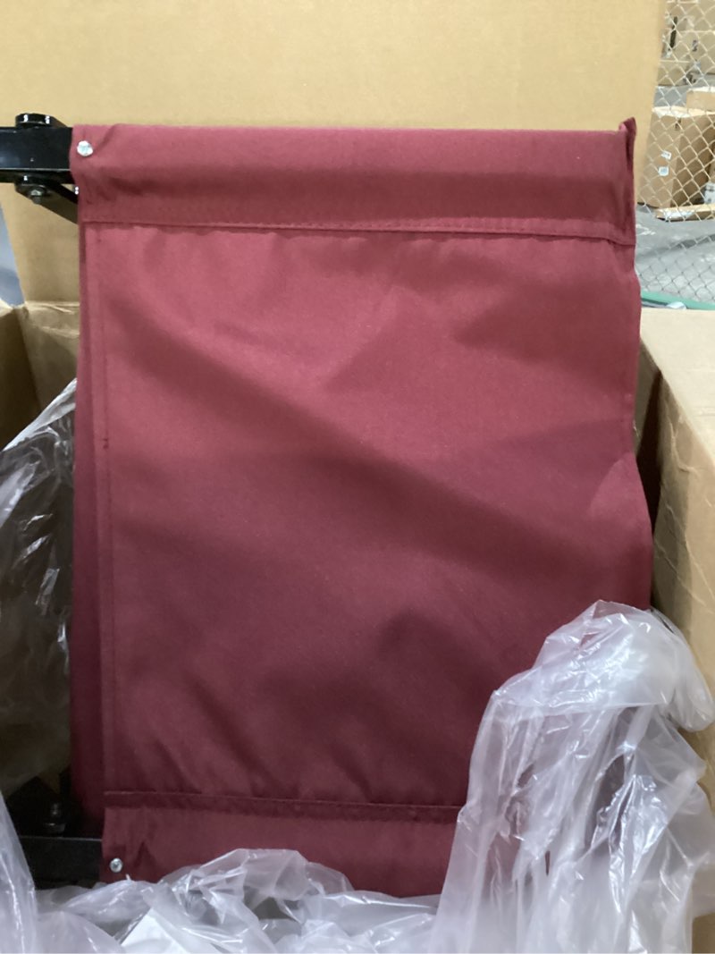 Condition photo showing Good Condition for Flash Furniture Grandstand Portable Stadium Seat for Bleachers or Benches, Folding Padded Stadium Chair with Carrying Handle, 500 lb. Weight Capacity, Maroon Ultra-Padded Set of 1 Maroon