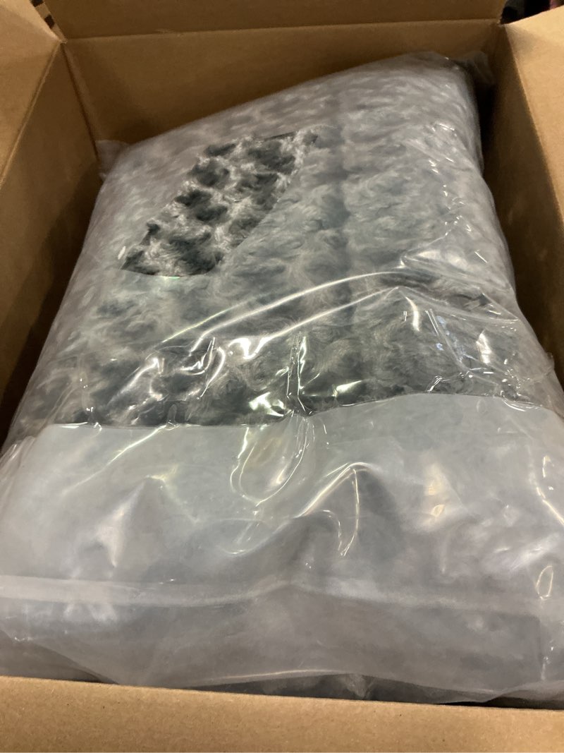 Condition photo showing New/Like New for Dog Beds Crate Pad for Medium, Large Dogs, Deluxe Rose Plush Cat Sleeping Mats, Fits Crate Kennel Cage, Anti-Slip Pets Pillow, Washable Ultra Soft Fluffy Dog Bed for Crate(35"x23" Dark Gray)