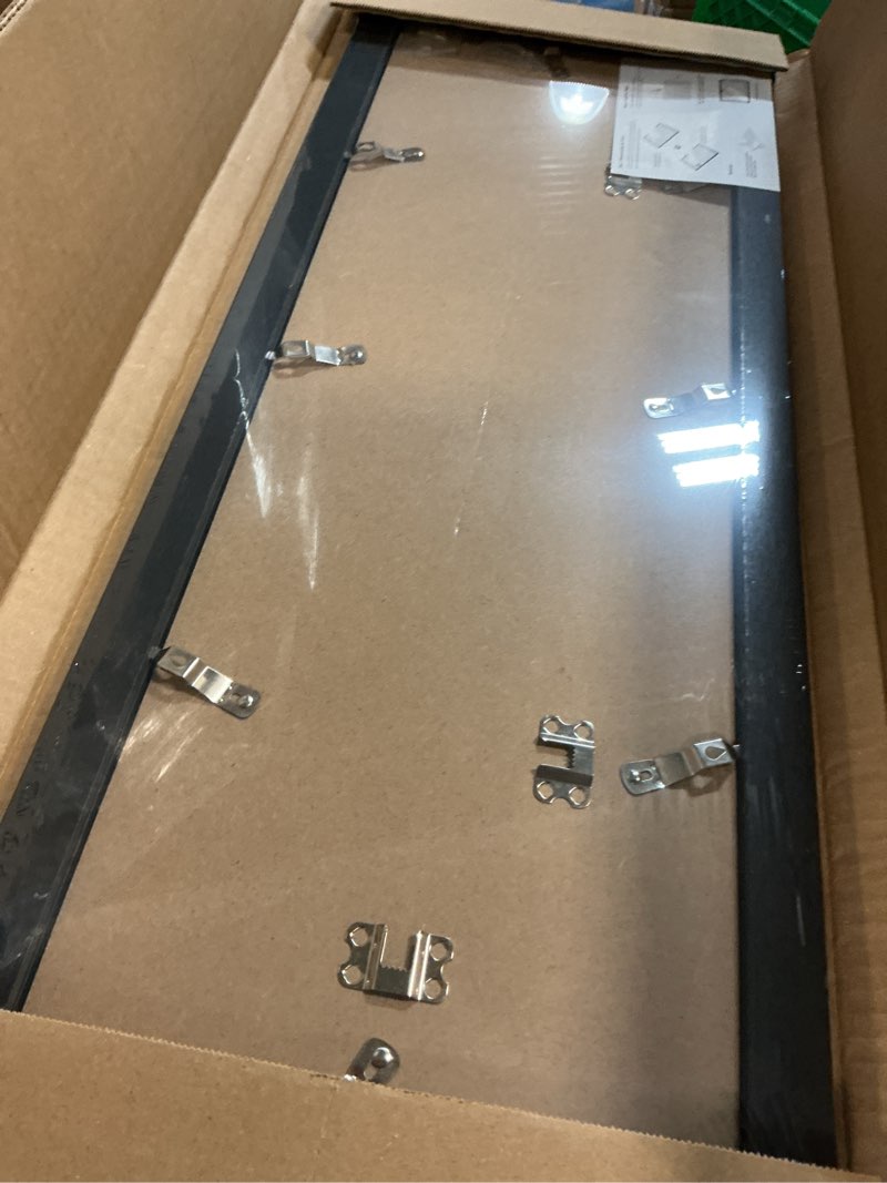 Condition photo showing Good Condition for 9x27 picture frame for wall display, 9x27 black picture frame with shatter resistant plexiglass, stable and sturdy 9 x 27 poster frame for wall display, handpicked gift collection, 1 pack