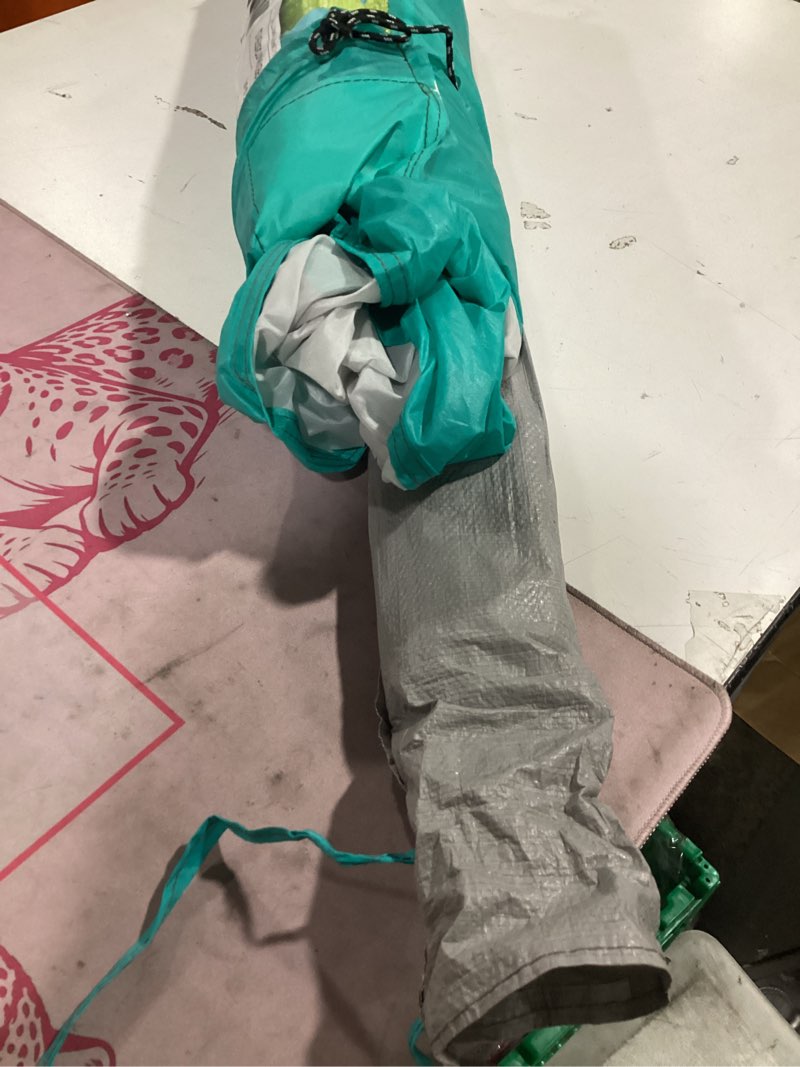 Condition photo showing As Is for ozark trail sun shelter tent, 8' x 6', uv protectant coating