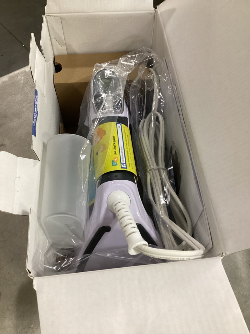 Condition photo showing Good Condition for beautural 1800-watt steam iron with digital lcd screen, double-layer and ceramic coated soleplate, 3-way auto-off, 9 preset temperature and steam settings for variable fabric gray