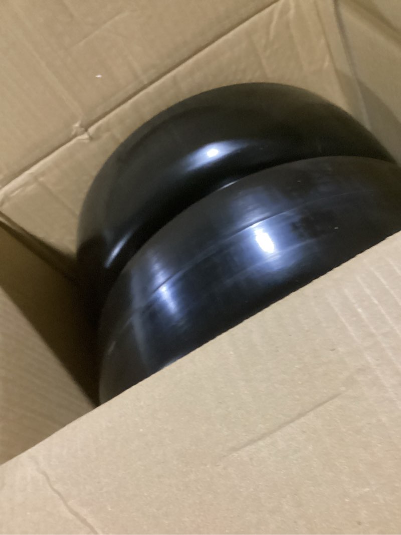 Condition photo showing Good Condition for (2 pack) 13x5.00-6 flat free tire and wheel,front zero-turn smooth tire with 3/4" & 5/8" precision bearings,3.25"- 5.9" center hub replacement for riding lawn mower,zero-turn mowers 2 pcs