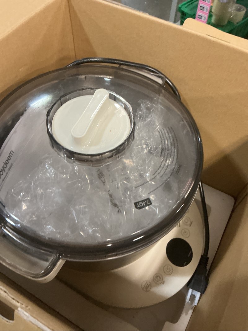 Condition photo showing As Is for joydeem hmj-a701 electric dough maker (7.4qt) with ferment function - ideal for bread, pizza, sourdough & dumpling dough