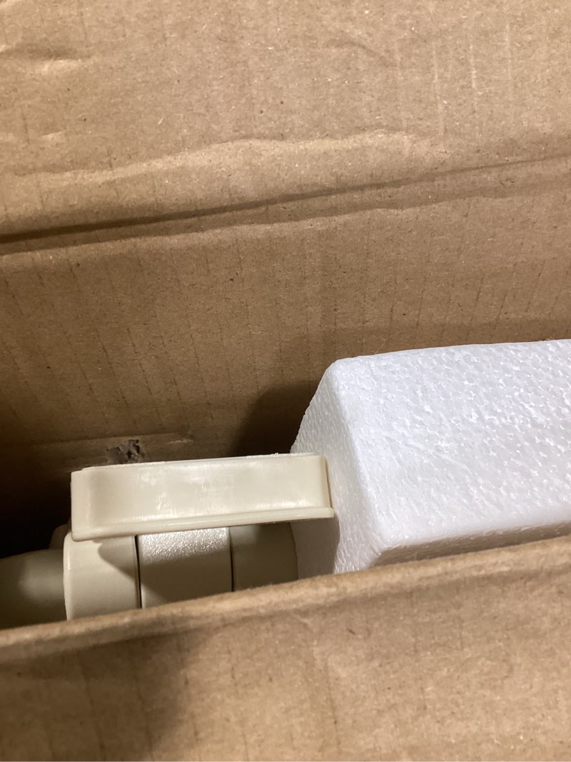 Condition photo showing Good Condition for highcraft premium elongated toilet seat with slow-close design & adjustable hinges - molded wood toilet seat - fits standard elongated toilets - oval seat in bone/beige