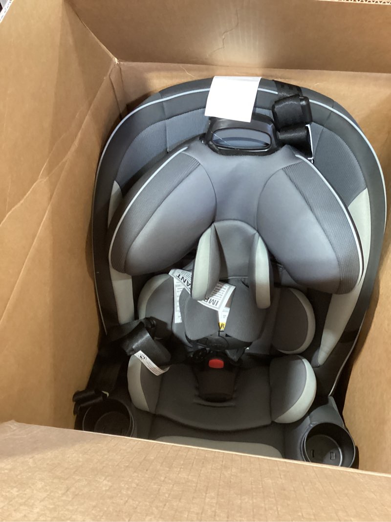Condition photo showing Good Condition for safety 1st grow and go all-in-one slim convertible car seat, rear facing, 5-40 lbs, forward facing (30–65 lbs), high back booster seat 40-100 pounds, iron frost iron frost original