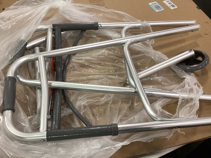 Condition photo showing New/Like New for Drive Medical 10210-1 2-Button Folding Walker with Wheels, Rolling Walker, Front Wheel Walker, Light