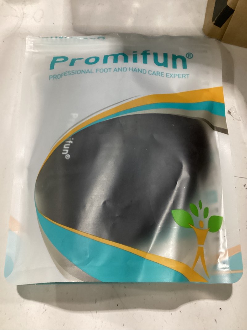 Condition photo showing Good Condition for plantar fasciitis heel cup protectors - promifun heel cups for heel spur,achilles tendinitis,cracked heels,heel pain relief products - gel heel cushion pads,black,large(w 9.5-13 / m 8.5-14) black l:women 9.5-13 / men 8.5-14