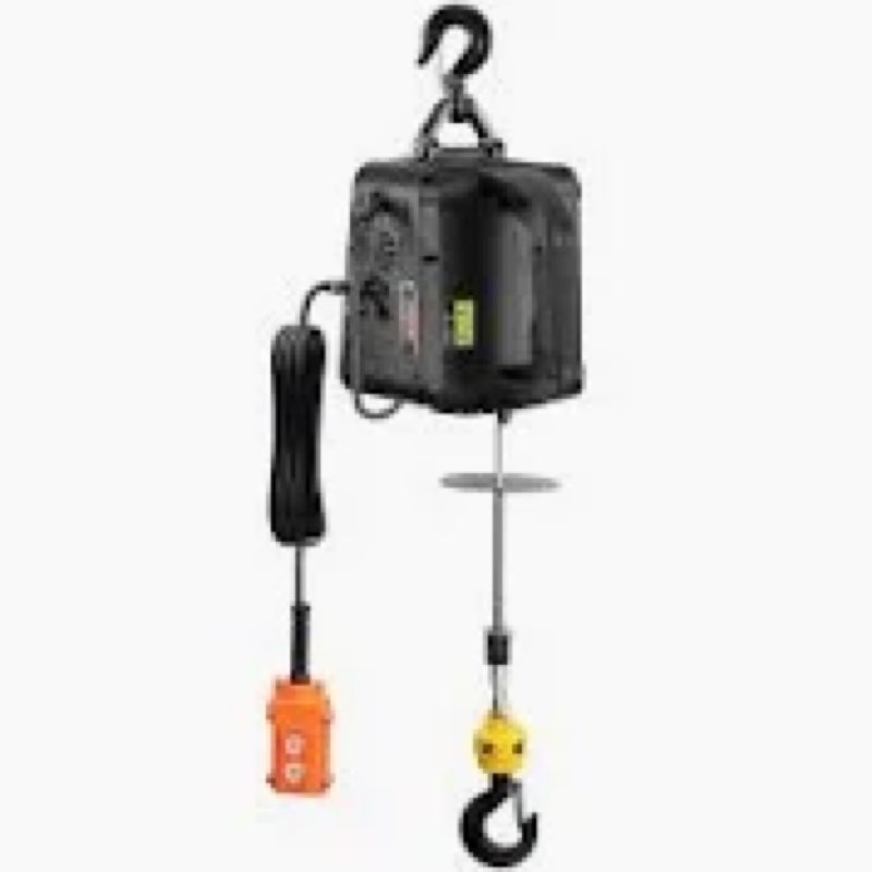 3-in-1 Portable Winch, 660lbs Electric Hoist Winch Portable Electric Power Winch, 39ft Height Crane 