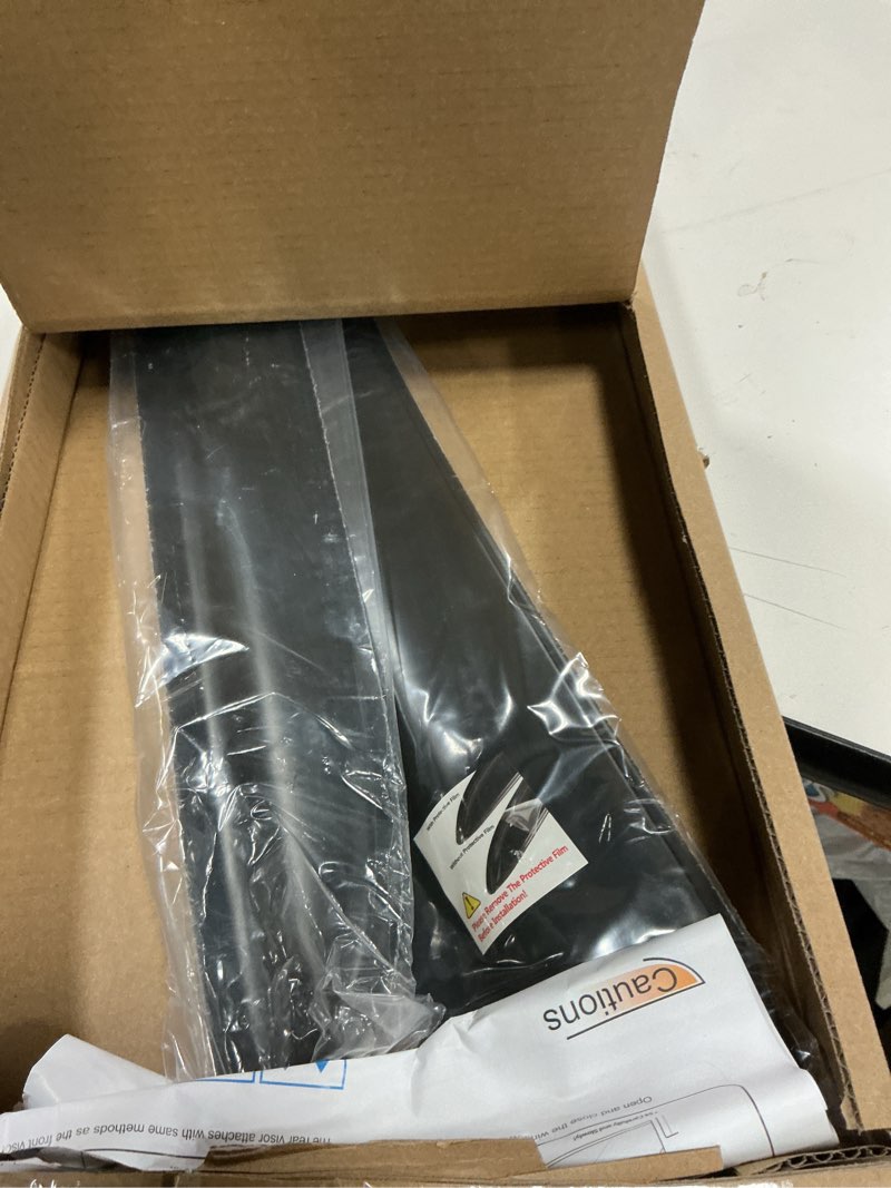 Condition photo showing New/Like New for 92352 Side Window Visor Deflector Rain Guard,in-Channel Style Shatterproof Dark Smoke,2pc Window Shades fit for 1994-2001 Dodge Ram 1500,1994-2002 2500 3500 with Standard Mirror 94-01 Ram Standard Mirror