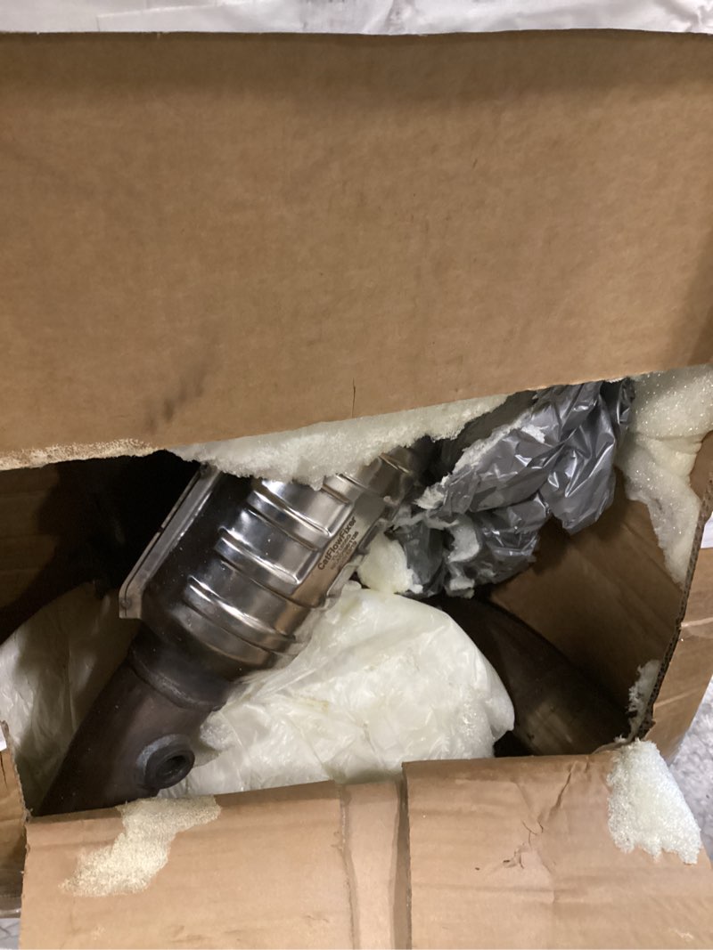 Condition photo showing As Is for catalytic converter compatible with 2014-2018 chevrolet silverado 1500 v6 4.3l / v8 5.3l, 2015-2019 tahoe suburban, 2015-2019 gmc yukon/sierra 1500, catalytic convertor epa compliant