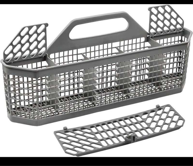 WD28X10128 Dishwasher Silverware Basket Gray By AMI PARTS Replacement (19.7"x3.8"x8.4") for GE Dishwasher, Replace WD28X10127, WD28X10131, WD28X10132 1-year warranty