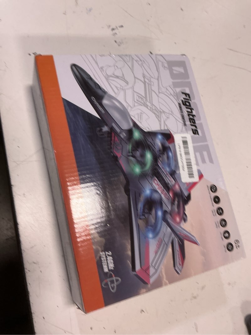 Condition photo showing New/Like New for rc plane, foam remote control airplane, drone for kids, rc aircraft for boys and girls, fighter jet helicopter with led lights, altitude hold, 360° flip stunt rotation, speed adjust flying toy red
