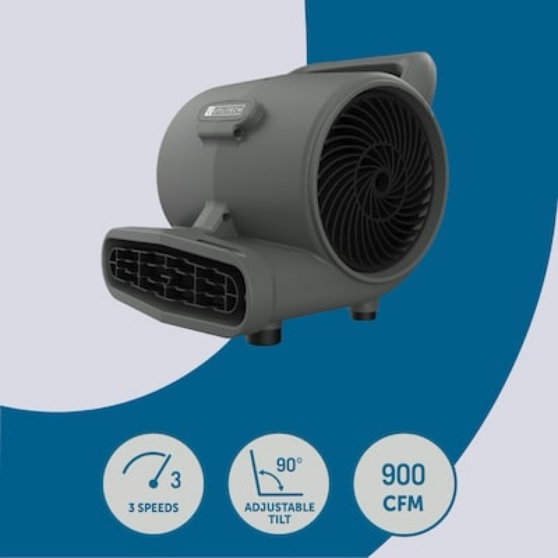 utilitech air mover 1/4-hp 900-cfm centrifugal daisy chain compatible indoor blower fan 
