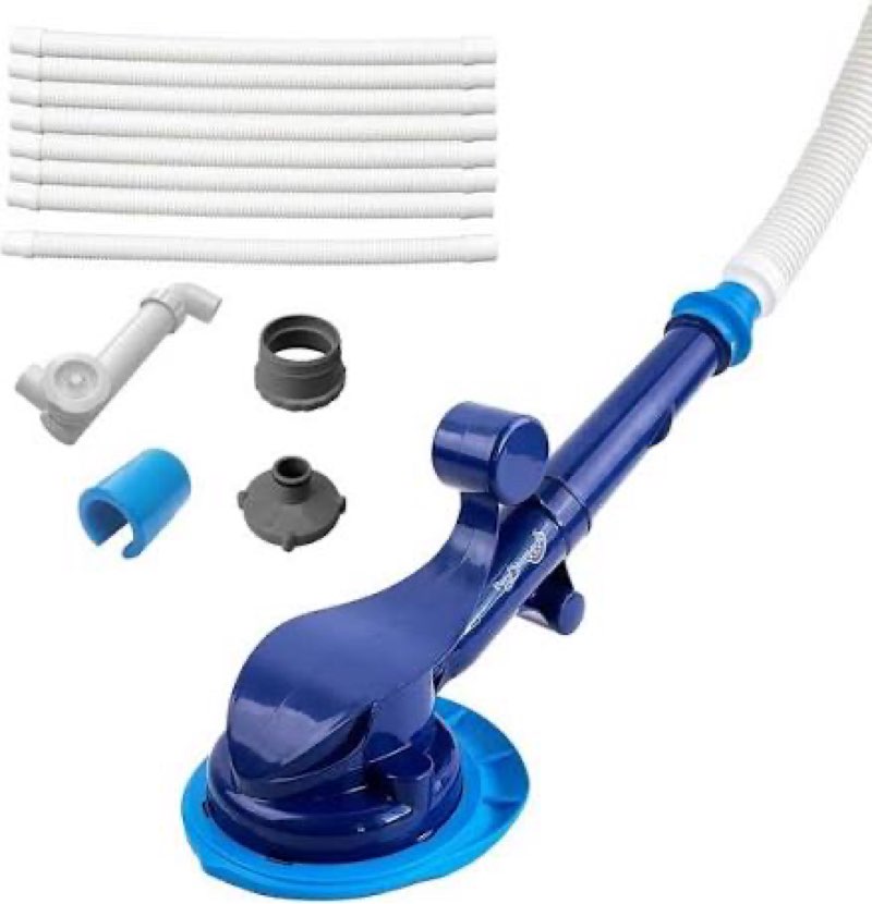 Poolstomach 03 Automatic Pool Cleaner for Above-Ground Pools | Silent Suction Pool Vacuum with Quiet Operation | Ideal for Small Pools up to 320 sq. ft. | Includes 19.6FT Hoses