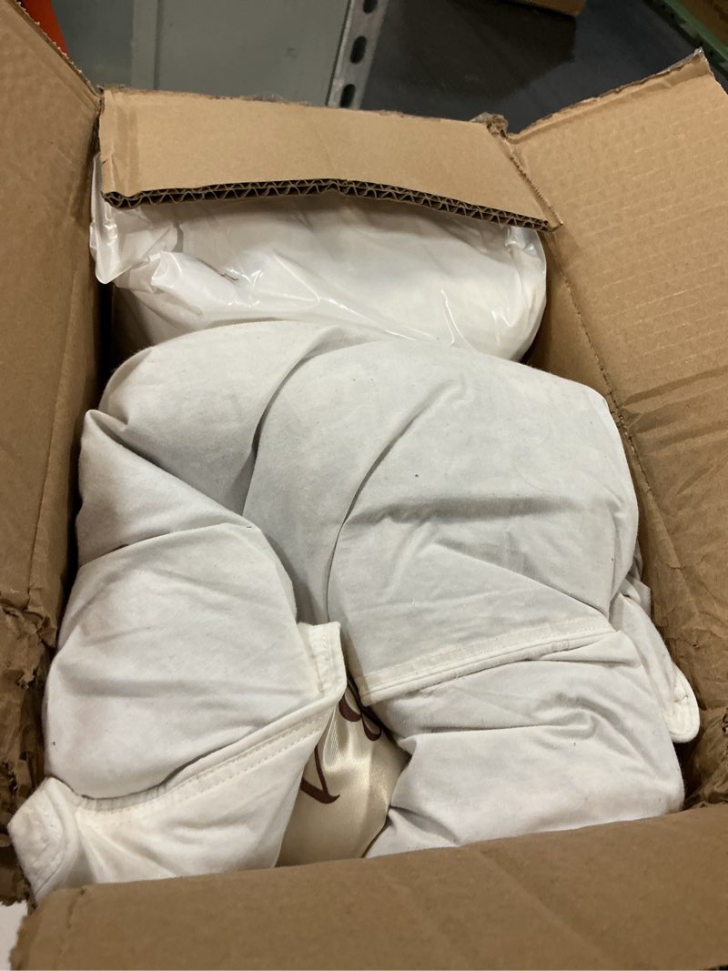 Condition photo showing Good Condition for down feathers pillows standard size set of 2- hotel collection bed pillows | feather-proof 1000+ clean | naturally resilient pure | pillows for side, back & stomach sleepers, 20"x26" 2 pack white standard
