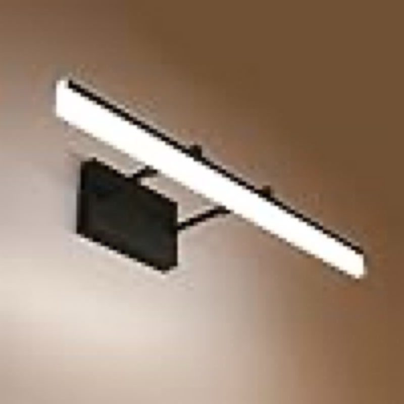 Adjustable LED Bathroom Vanity Light Fixture Wall Cabinet 18W 24inch Matte Black Natural White Light 4000K for Makeup Bathroom Lighting Over Mirror (24in Non Dimmable)