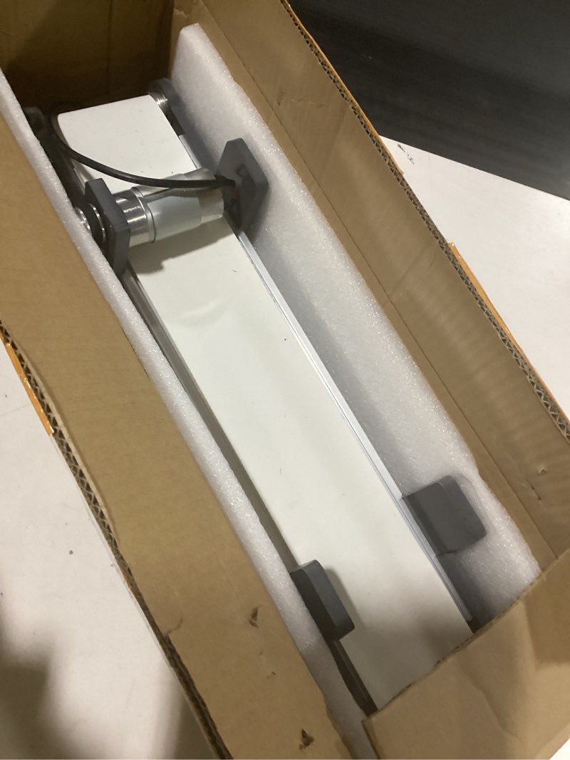 Condition photo showing Good Condition for DC 12V Electric Desktop Conveyor Belt, 116RPM Adjustable Mini Conveyor Belt with Speed Controller for Small-Scale Material Production Packaging Friction Experiment, 19.7” x 3.9”