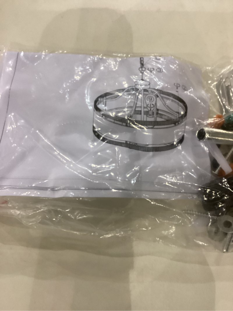 4-Light Farmhouse Boho Chandelier, 20" Wood Texture Woven Rattan Pendant Light, Adjustable Rustic Ce