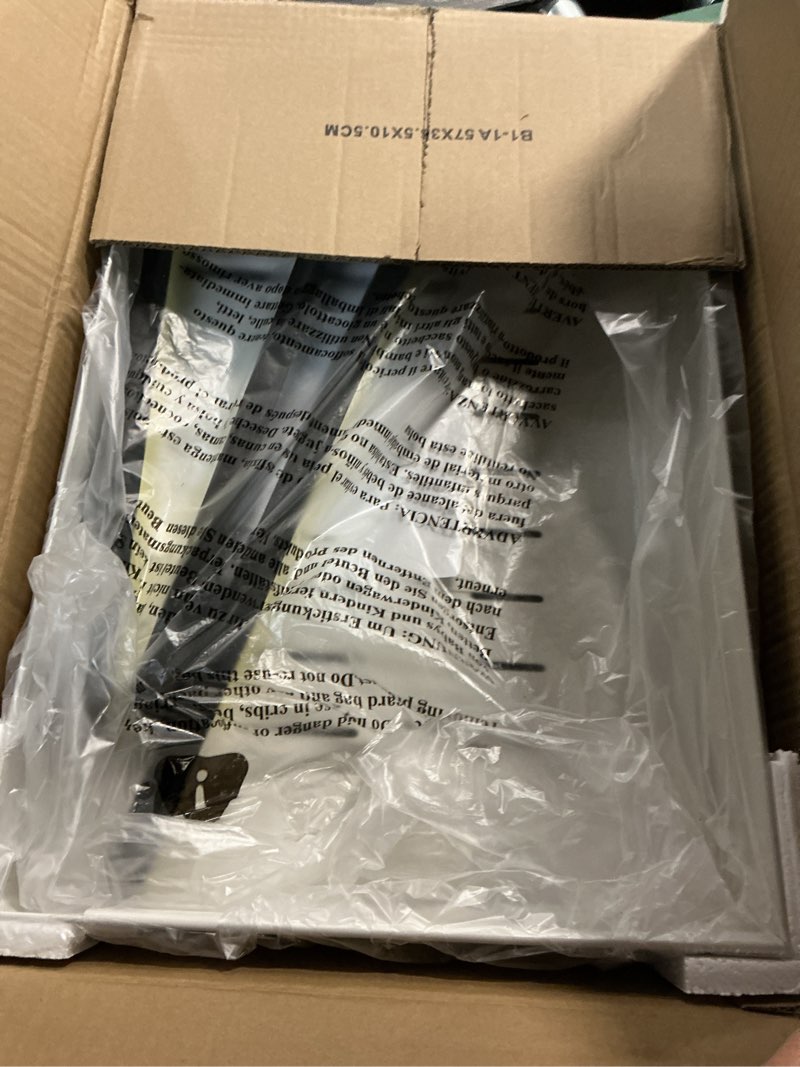 Condition photo showing Good Condition for Pull out Cabinet Organizer, 1-Pack Expandable(13.6"-24") Silde out Drawers with Raising Pad for Framed Cabinets, Adjustable Full-Extension Adhesive Roll out Shelves for Kitchen Pantry Home Pot and Pan 21''D x 13.6''-24''W (White 1-Pack)