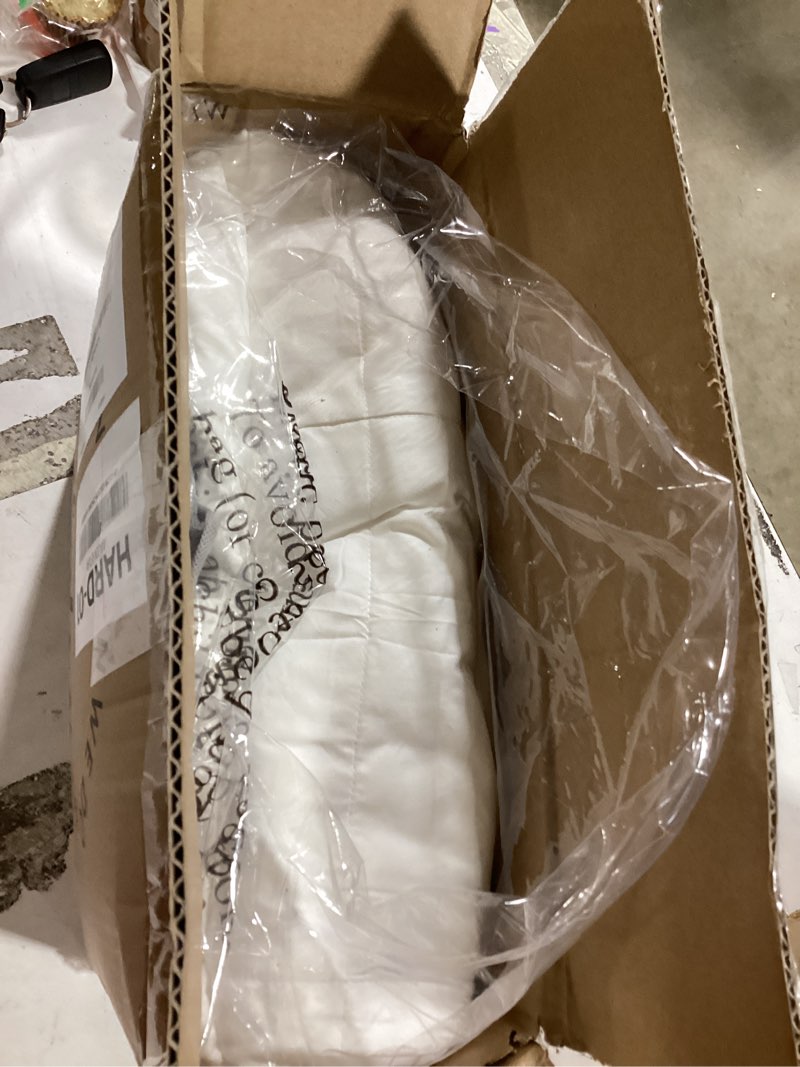 Condition photo showing As Is for similar product not like stock photo or descriptionglobon summer down comforter king size, extra lightweight blanket/duvet insert for hot sleepers, noiseless & extra soft,106x90 inches,white white-extra lightweight king106*90in