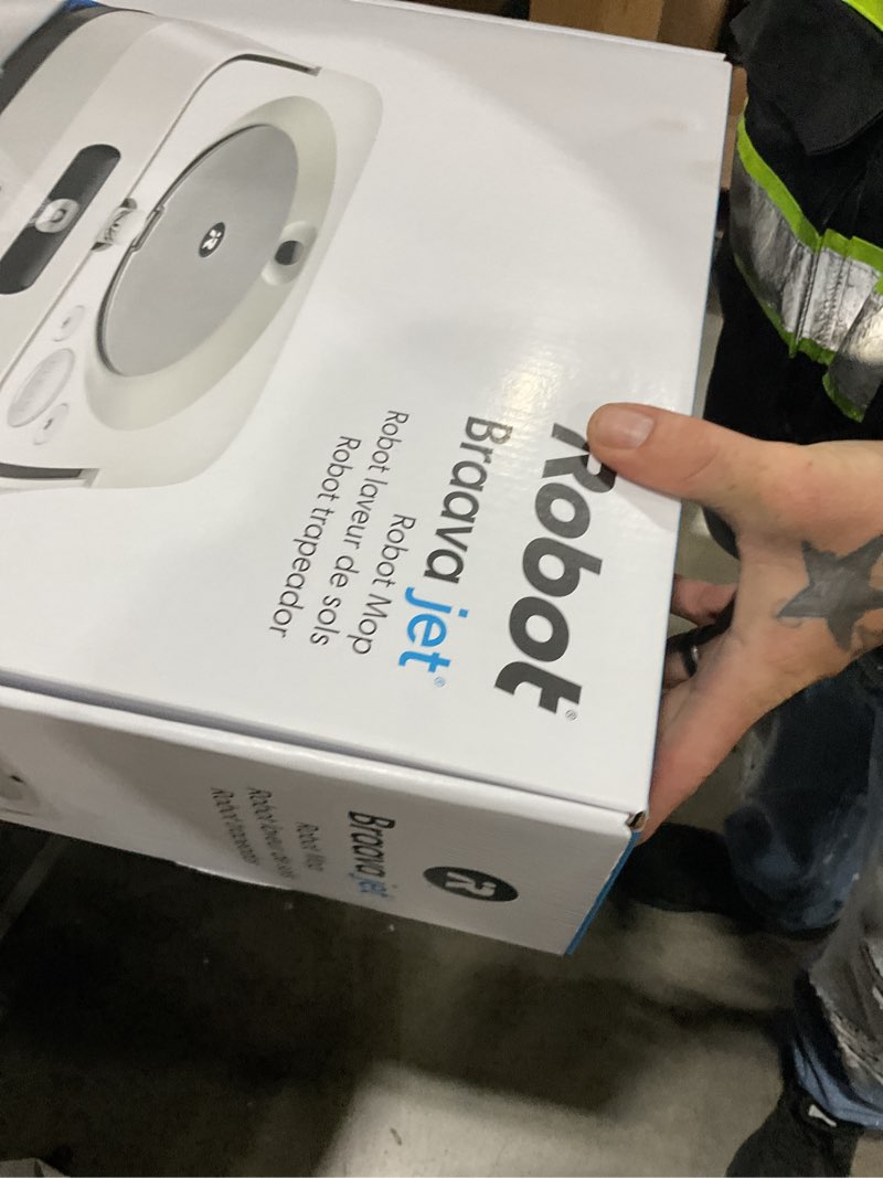 Condition photo showing New/Like New for irobot braava jet m6 (6110) ultimate robot mop- wi-fi connected, precision jet spray, smart mapping, works with alexa, ideal for multiple rooms, recharges and resumes, white