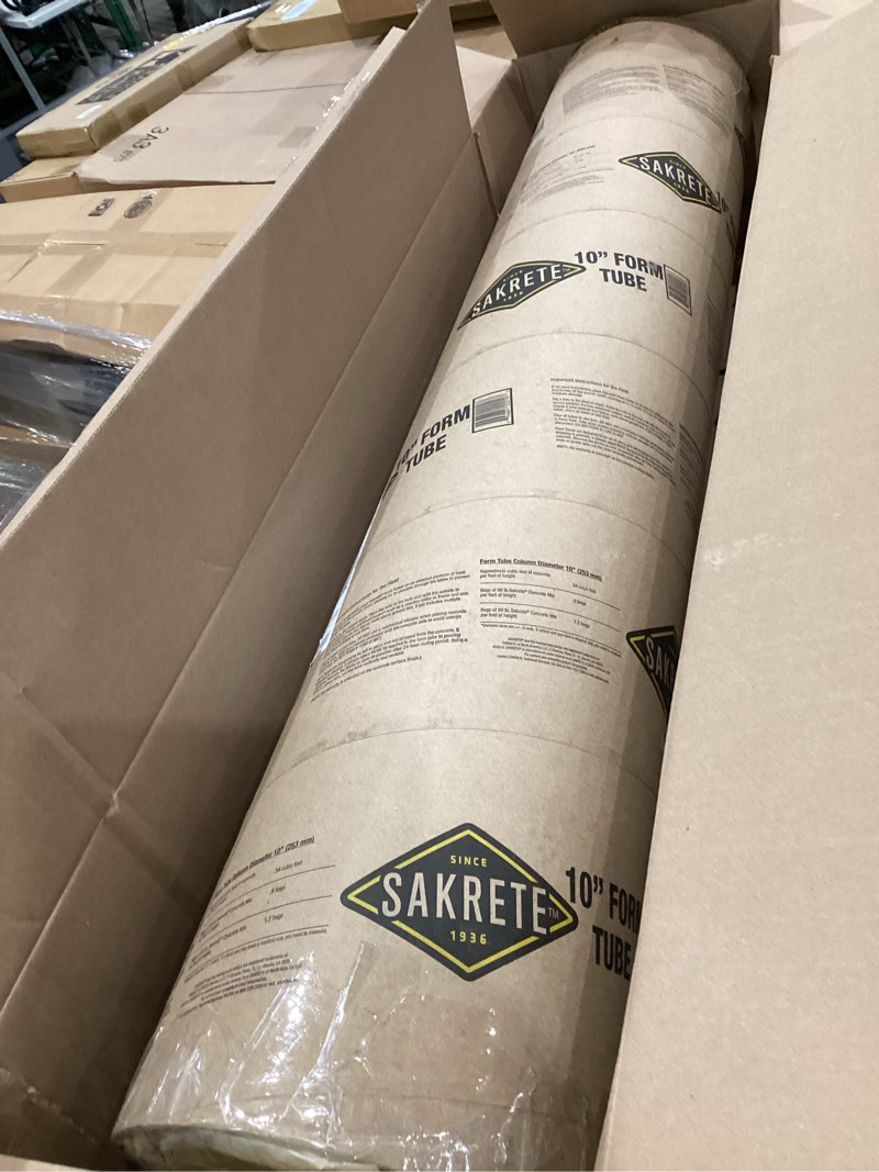 Condition photo showing Good Condition for sakrete 10.0-in x 48.0-in concrete form tube 