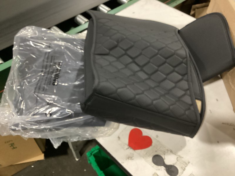 Condition photo showing Good Condition for elantrip 2pcs front car seat covers leather water proof seat protector universal fit for most cars suvs and trucks black black front seats only