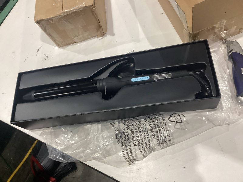 Condition photo showing Good Condition for bio ionic long barrel styler  1.5  curling iron  curling wand  adjustable heat  hair curler