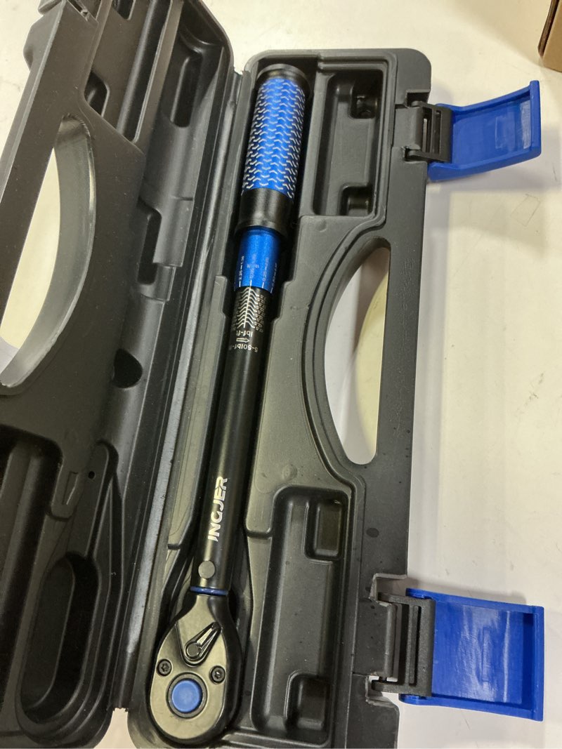 Condition photo showing Good Condition for UPGRADE 3/8" Drive Click Torque Wrench,5-50Ft.Lb,Dual-Direction Adjustable 72 Tooth Click Torque Wrench for Bike, Motorcycle,Professionals & DIYers,Blue 3/8inch 5-50Ft.Lb