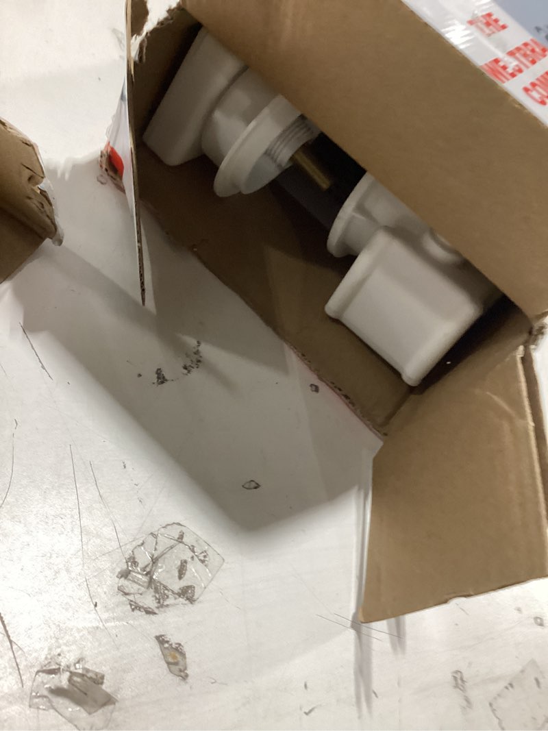 Condition photo showing Good Condition for westbrass a50p27tle-62 27" cable drive bath drain trim kit with rotary overflow cover knob, european stopper and poly tubular pipes, matte black
