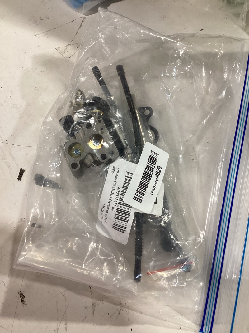 Condition photo showing As Is for anxingo 506450501 carburetor replacement for husqvarna 135 140 435 440 135e 140e 435e 440e chainsaw replacement for jonsered cs2240 cs2240s cs410 chainsaw, replaces zama c1t-el41a c1t el41a c1t-el41