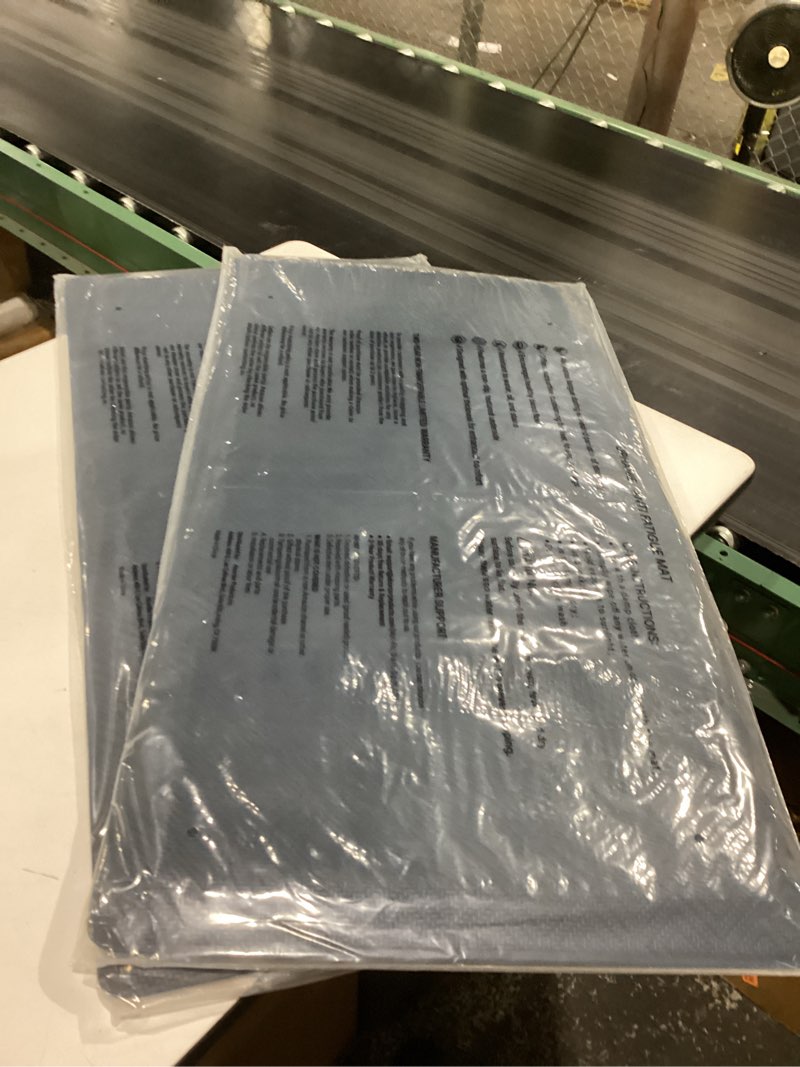 Condition photo showing New/Like New for ophanie kitchen mats for floor, 3/4 inch thick kitchen rugs, 20''x39'' anti fatigue standing cushioned mat, waterproof,comfort ergonomic mat for office, home, sink, blue non-slip bottom blue 39"l x 20"w x 0.8"th