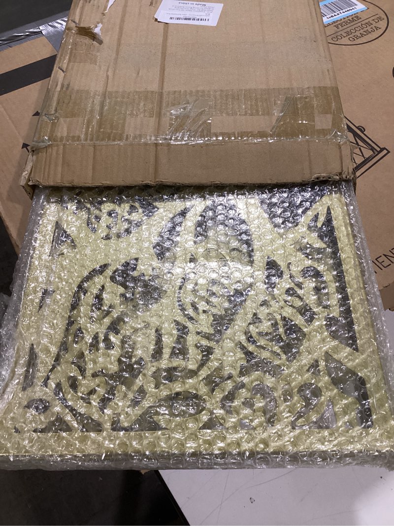 JFUJFU Islamic 3D Tree of Life Metal Wall Art - Large Iron Hanging Sculpture for Living Room, Bedroo