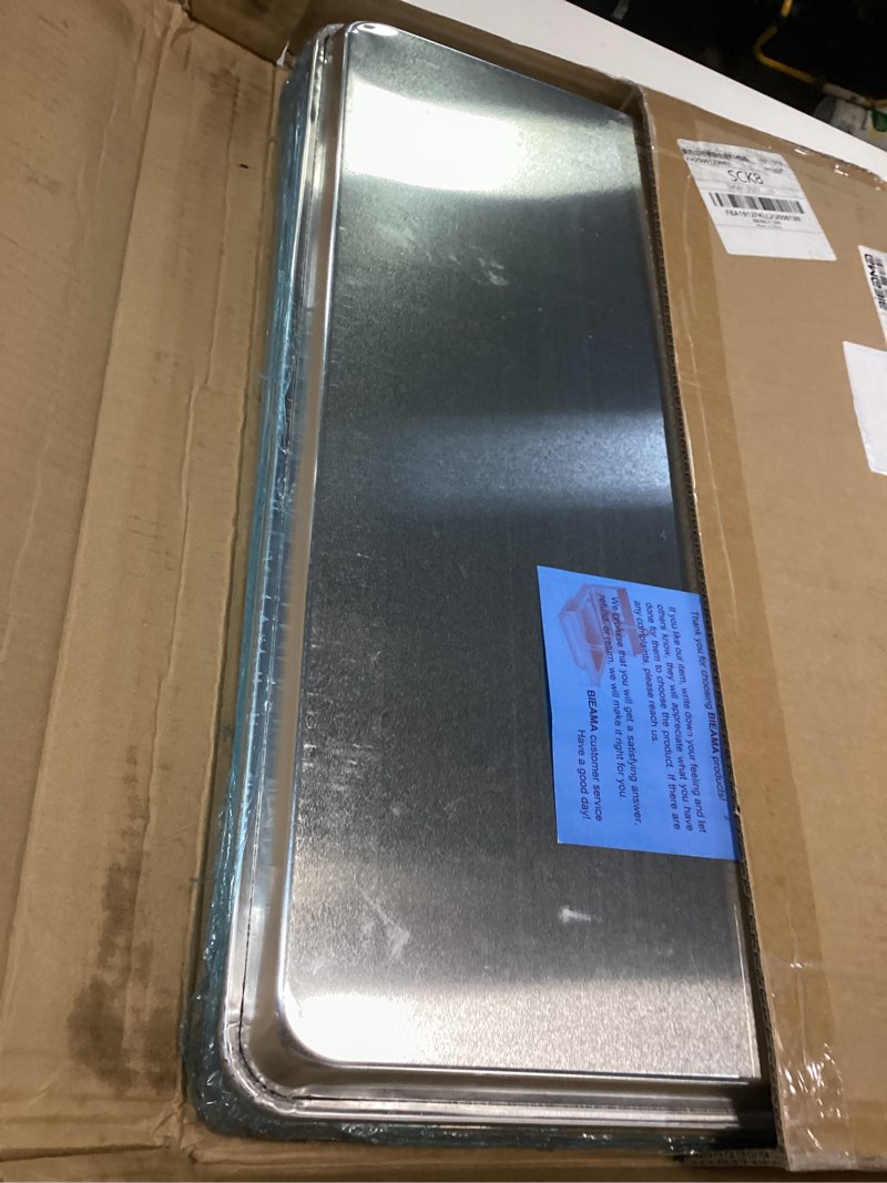 Condition photo showing Good Condition for 6 Pack Full Size Baking Sheet Pan Aluminum Commercial Pan for Oven Freezer Bakery Hotel Restaurant 18" × 26" 6PACK Full Size 18"×26"