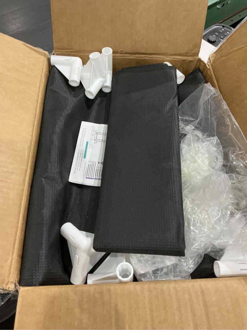 Condition photo showing As Is for atour 48”x24”x60” grow tent, reflective 600d mylar,hydroponic grow tent with observation window and floor tray for indoor plant growing 4’x2’
